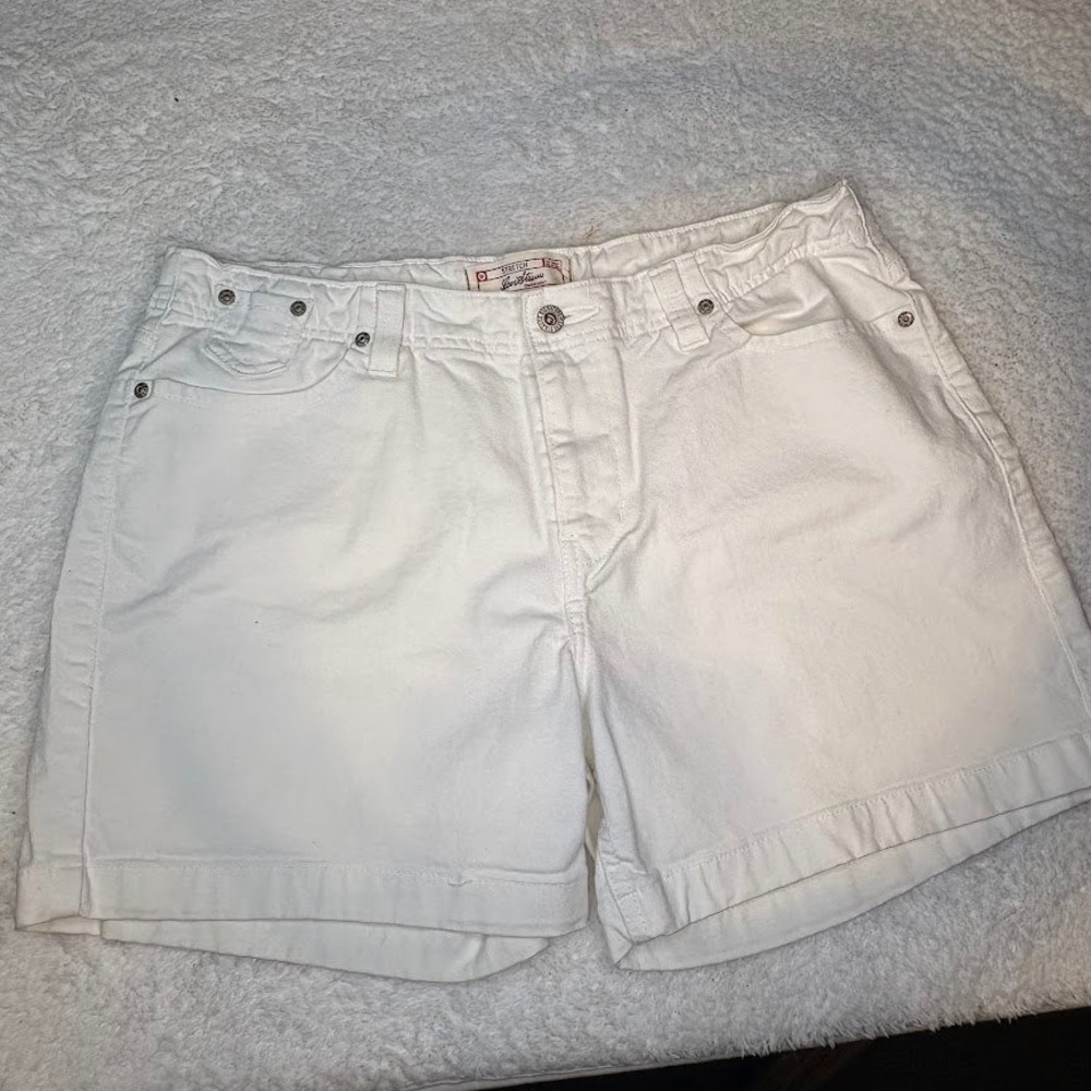 Signature by Levi Strauss White Jean Shorts